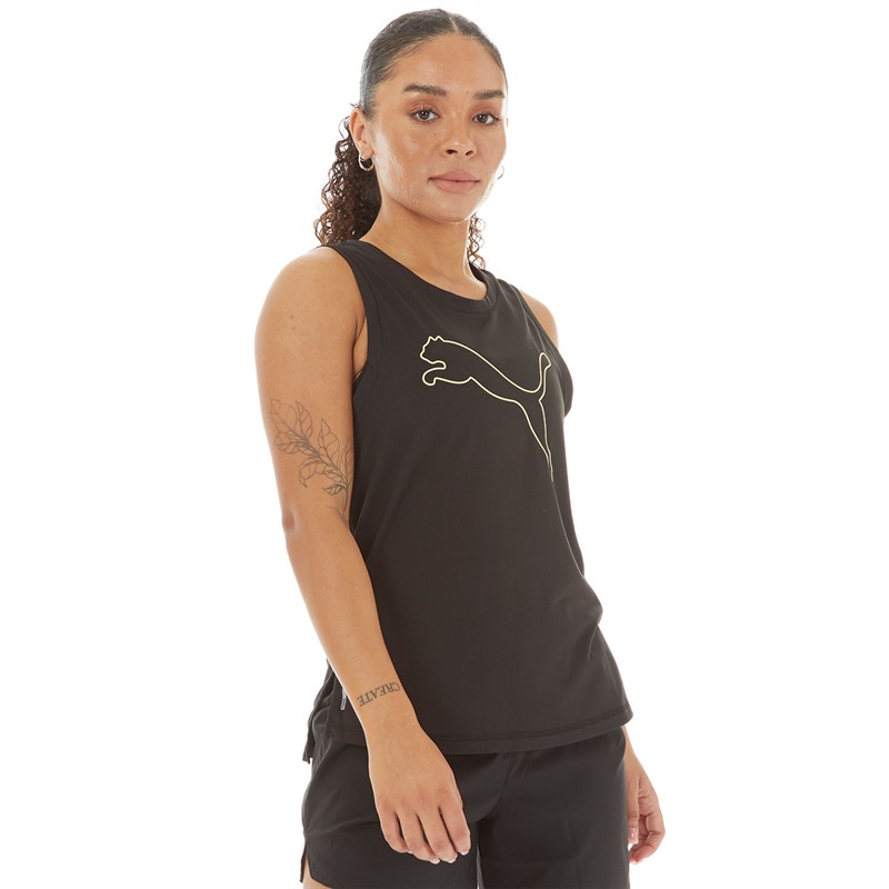 Puma Womens Train Favorite Cat Muscle Tank Top Puma Black