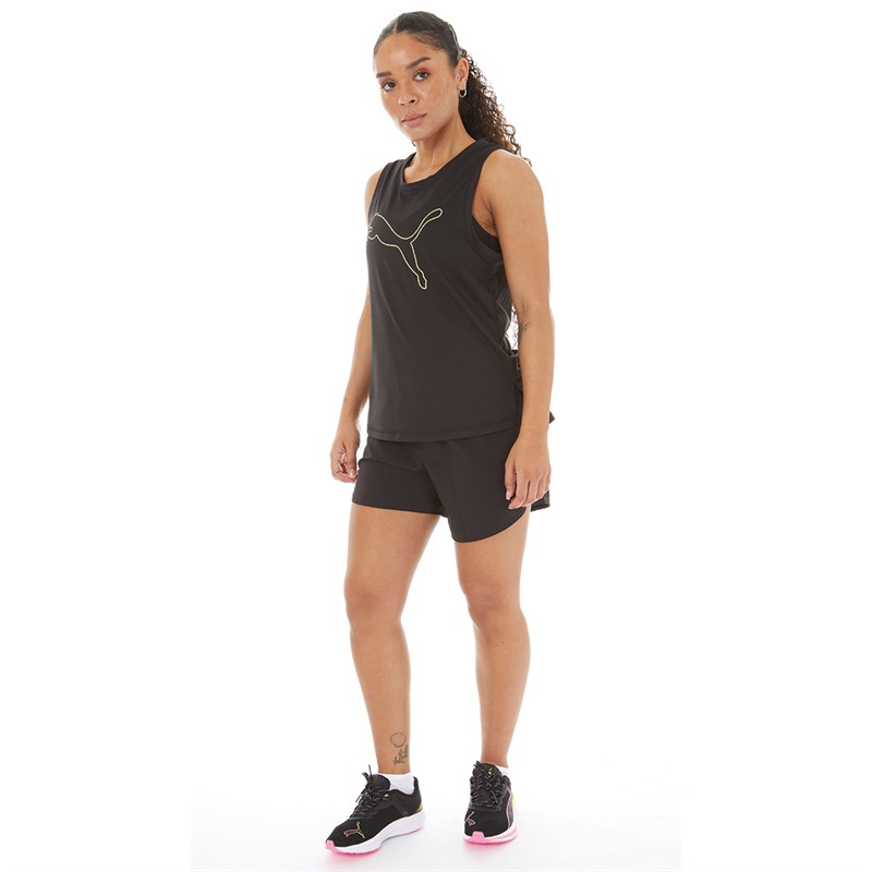 Puma Womens Train Favorite Cat Muscle Tank Top Puma Black