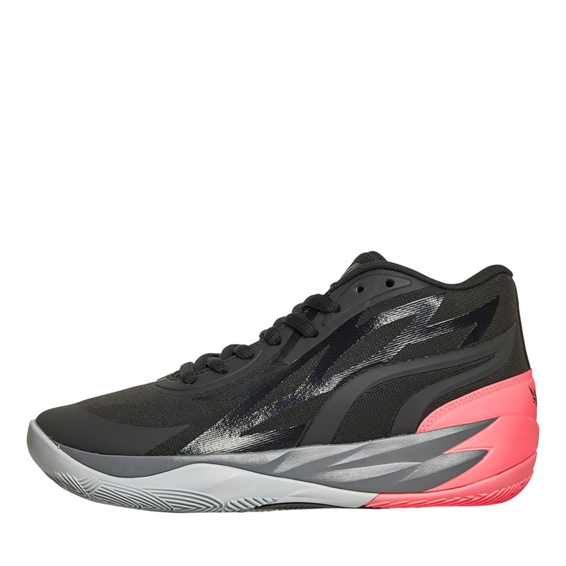 Puma Junior Boys LaMelo Ball MB.02 Basketball Shoes Black/Orange