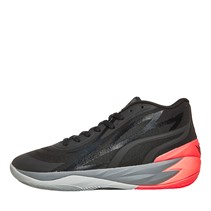 Puma Mens LaMelo Ball MB.02 Flare Basketball Shoes Black/Orange