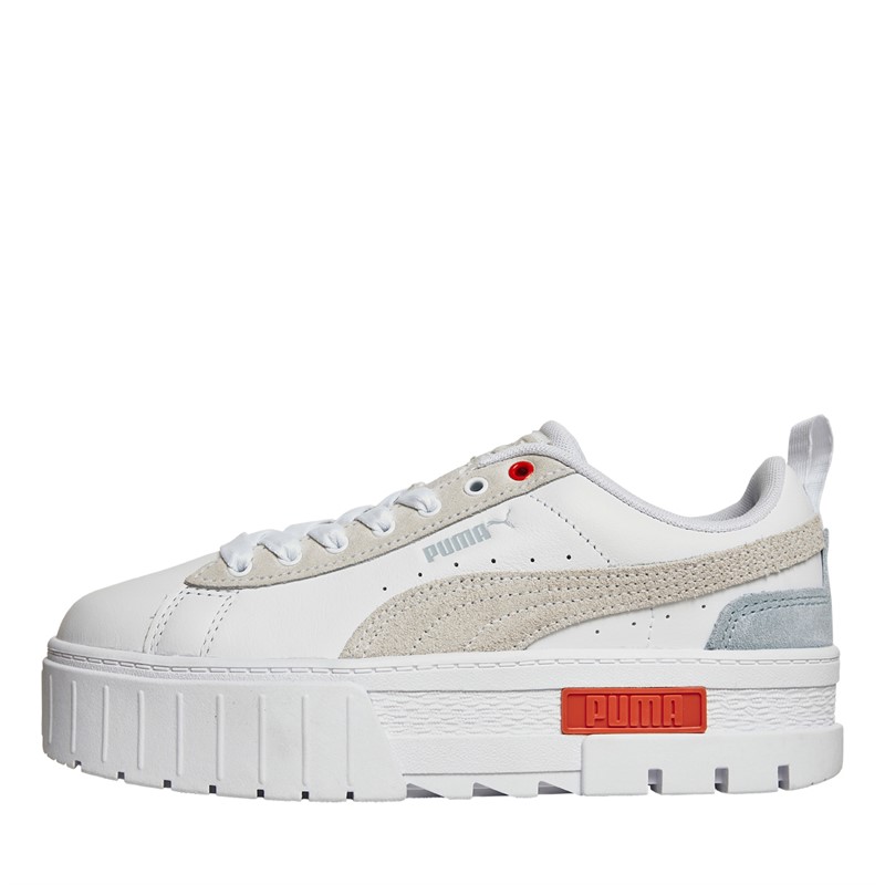 Puma Womens Mayze Mix Material Trainers White/Maple Sky