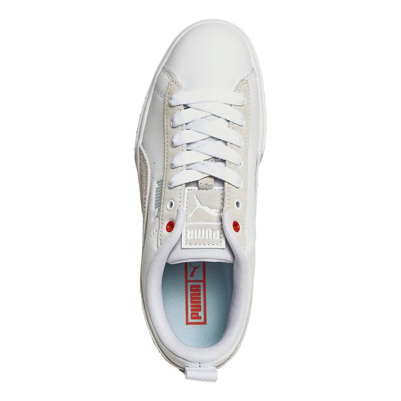 Puma Womens Mayze Mix Material Trainers White/Maple Sky