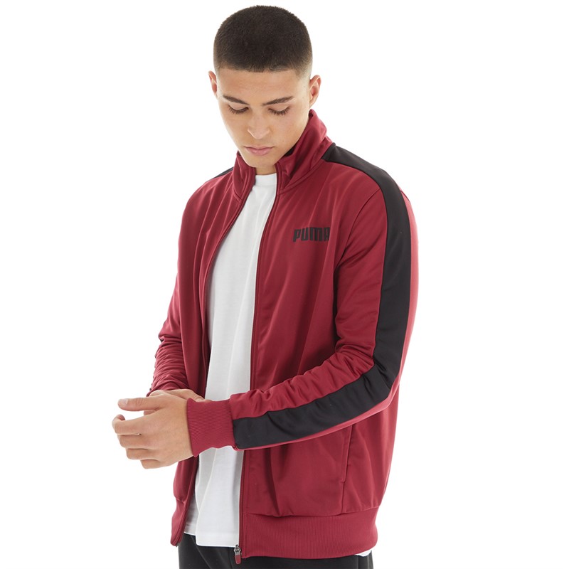 Puma red track jacket hotsell