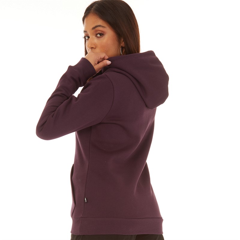 Puma Womens Essentials Big Logo Hoodie Midnight Plum