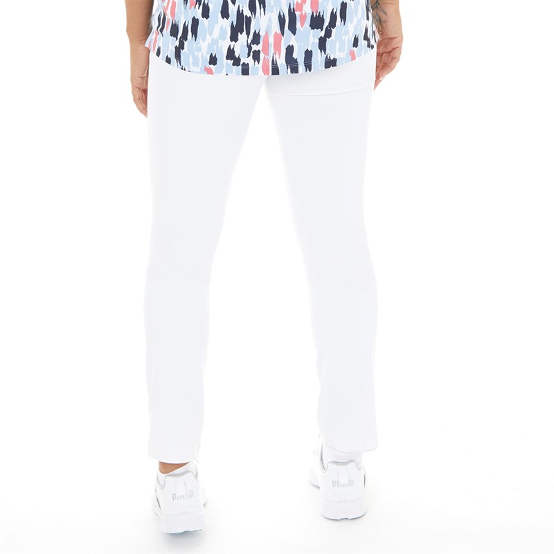 Puma Womens Boardwalk Golf Trousers Bright White