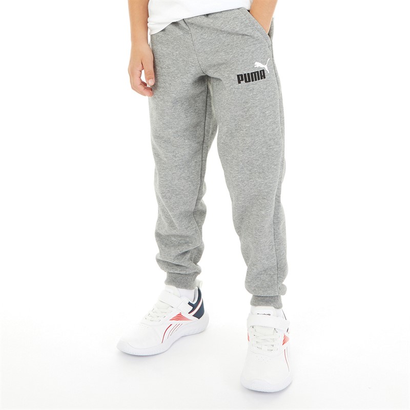 Puma tracksuit grey junior best sale