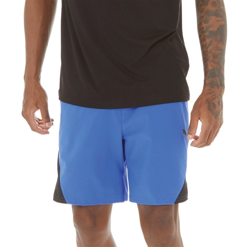 Puma Mens Ultrabreathe 7 Woven Shorts Blue/Black