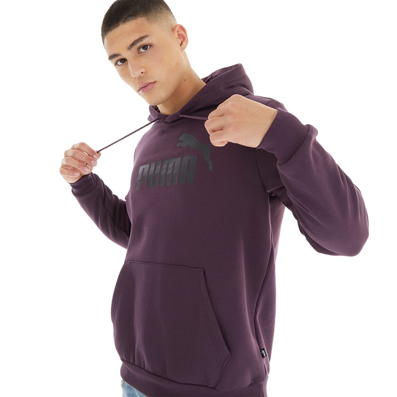 Buy Puma Mens Essentials Big Logo Hoodie Plum