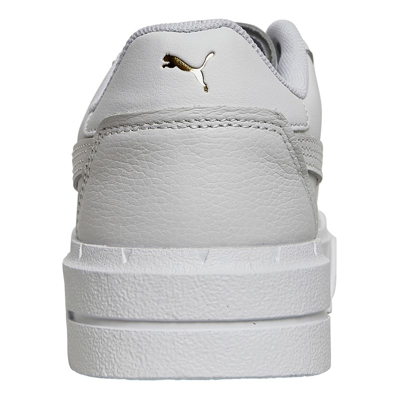 Puma Womens Cali Court Leather Trainers Puma White