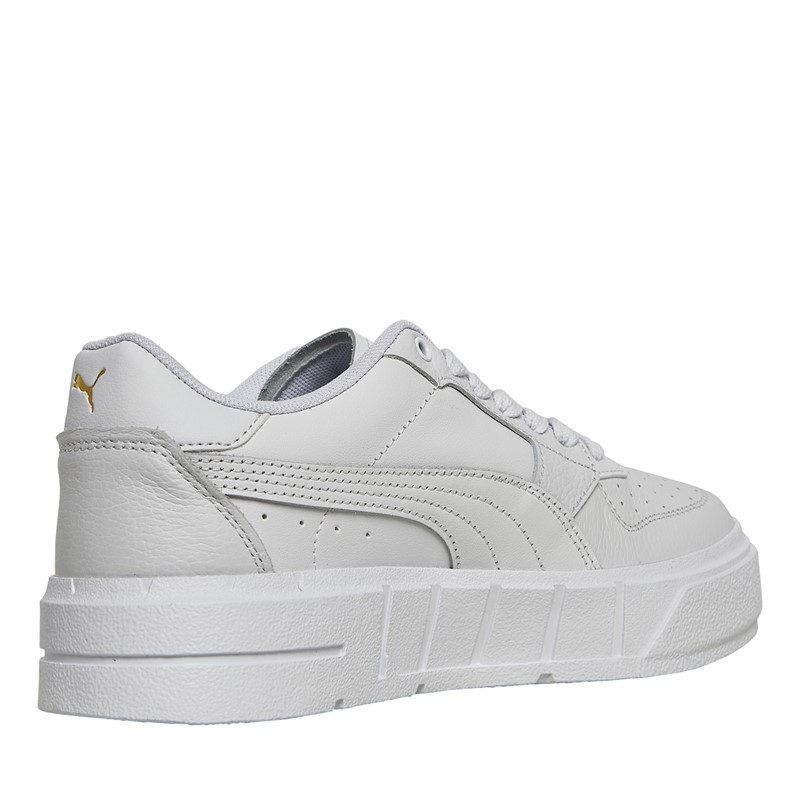 Puma Womens Cali Court Leather Trainers Puma White