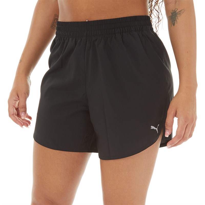 Puma Womens Favorites Woven 5 Running Shorts Black