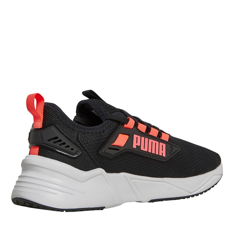 Puma Womens Retaliate 3 Neutral Running Shoes Black/White/Pink