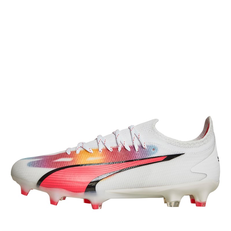 Puma Womens Ultra Ultimate FG/AG Firm/Artificial Ground Football Boots White/Orchid