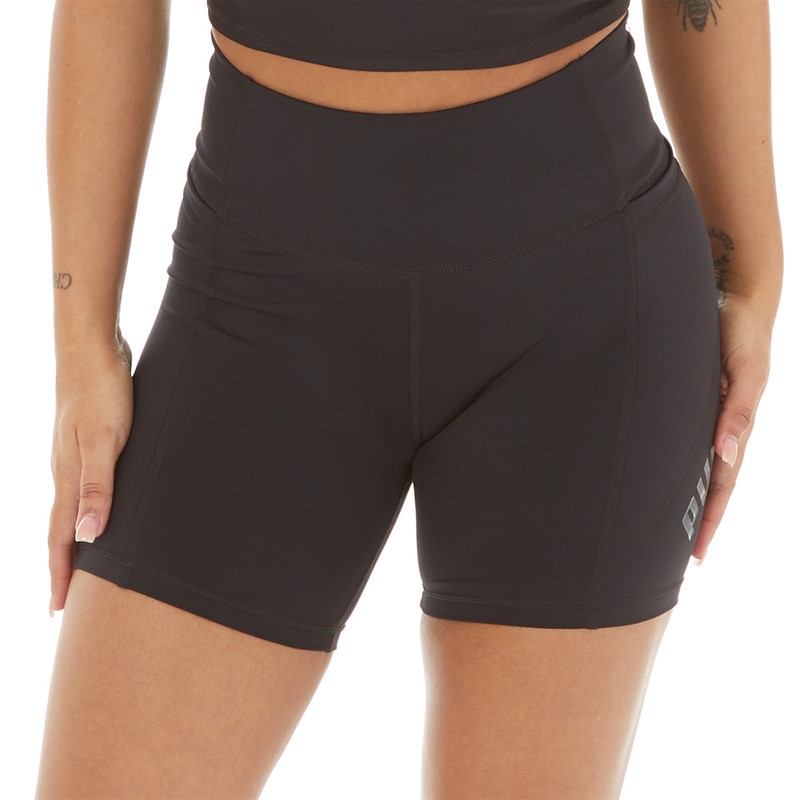 Puma Womens Train Logo Eversculpt 5 Tight Shorts Puma Black