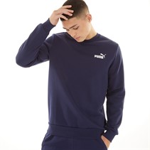 Puma Mens Essentials Small Logo Crew Sweatshirt Peacoat