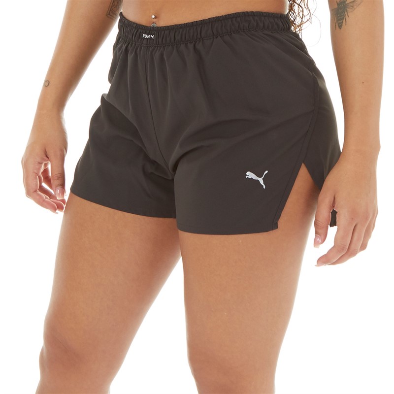 Puma Womens Ultraweave Split Running Shorts Puma Black