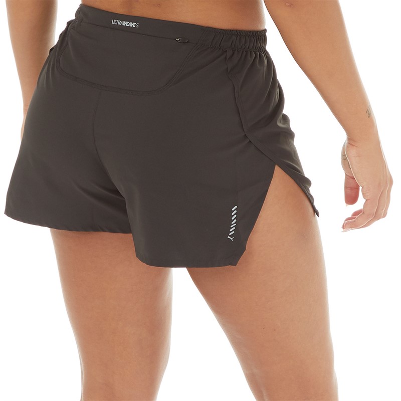 Puma Womens Ultraweave Split Running Shorts Puma Black