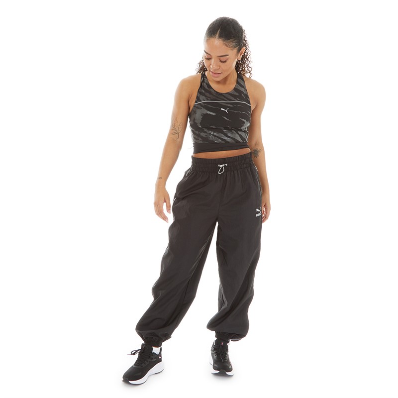 Puma Womens SQ Woven Track Pants Puma Black