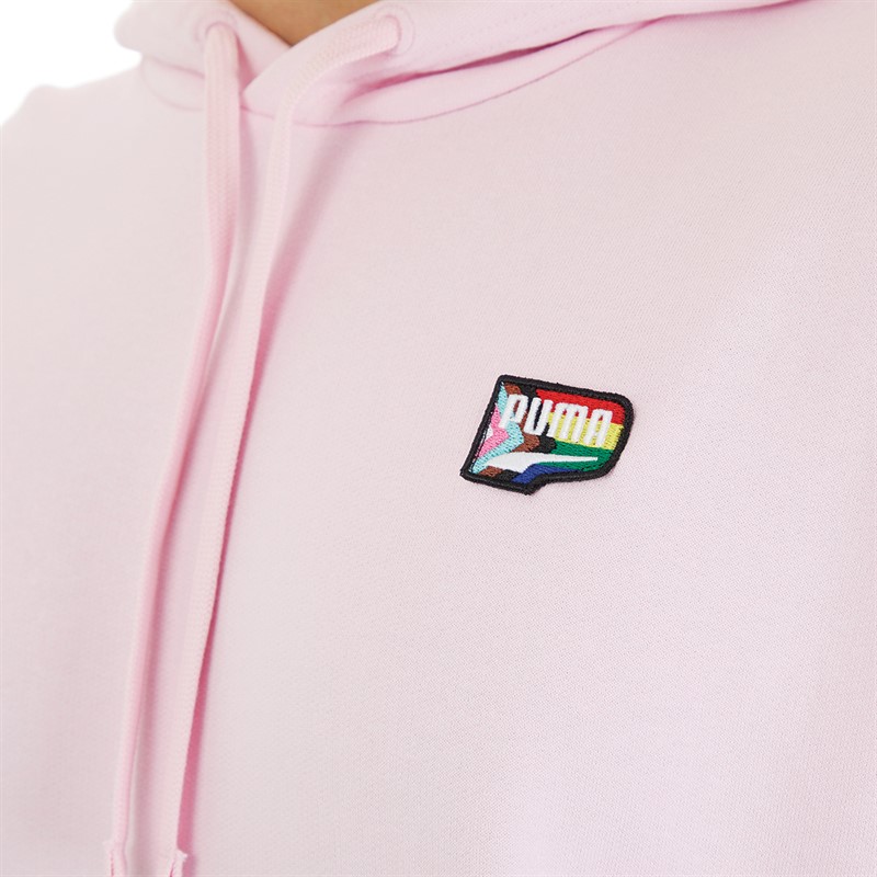 Puma Mens Downtown Pride Hoodie Pink