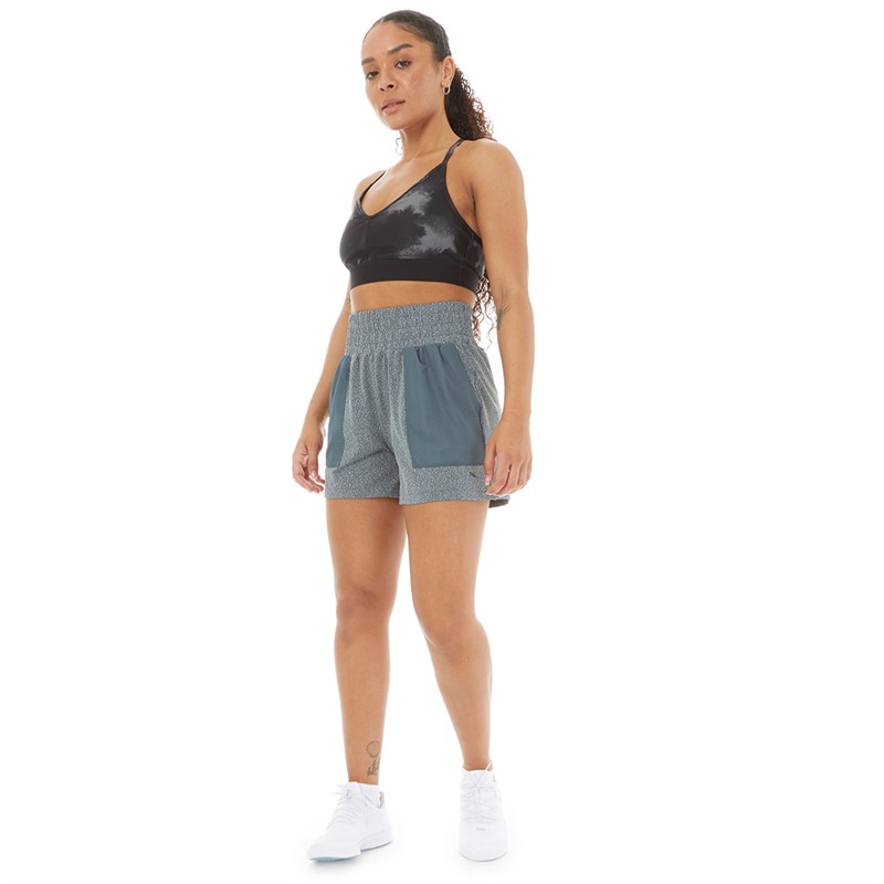 Puma Womens Concept Knit Mesh Shorts Slate