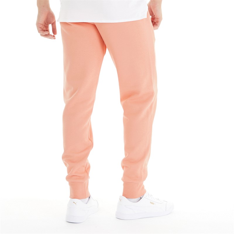 Puma Mens Essentials Logo Joggers Burnt Coral