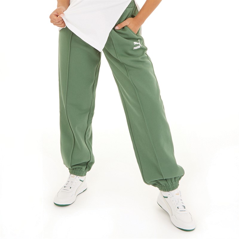 Puma Womens Classics Joggers Deep Forest