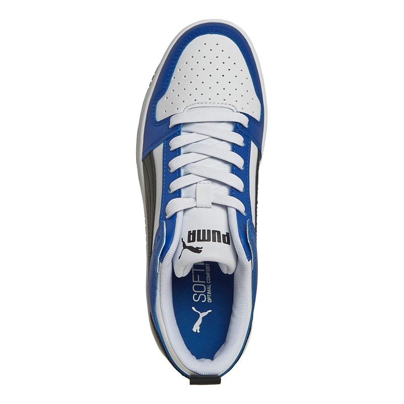 Puma Junior Boys Rebound Layup Lo SL Trainers Black/Blue/White