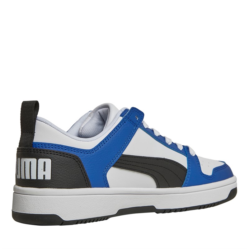 Puma Junior Boys Rebound Layup Lo SL Trainers Black/Blue/White