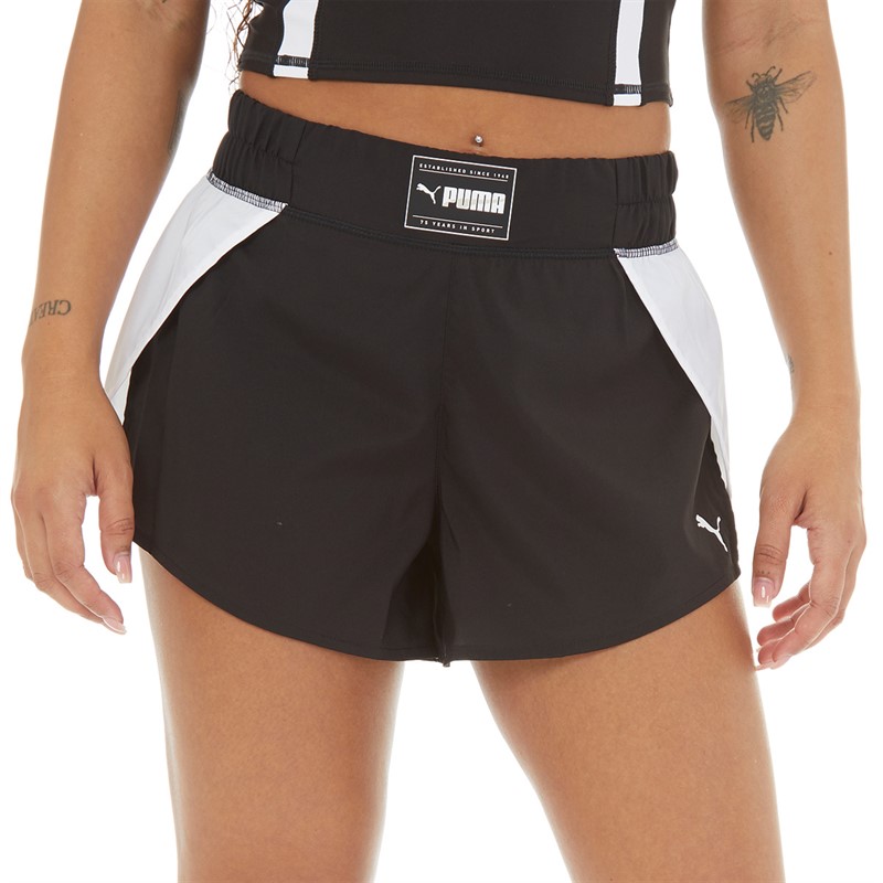 Puma Womens Fashion Woven Flow Shorts Puma Black