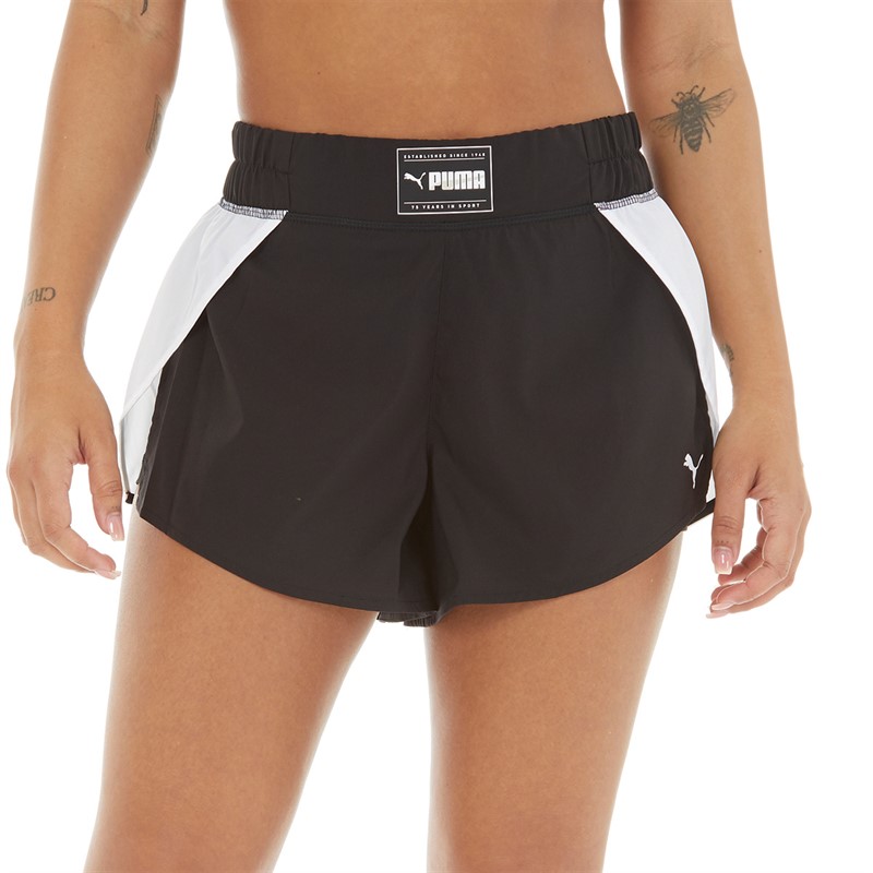 Puma Womens Fashion Woven Flow Shorts Puma Black