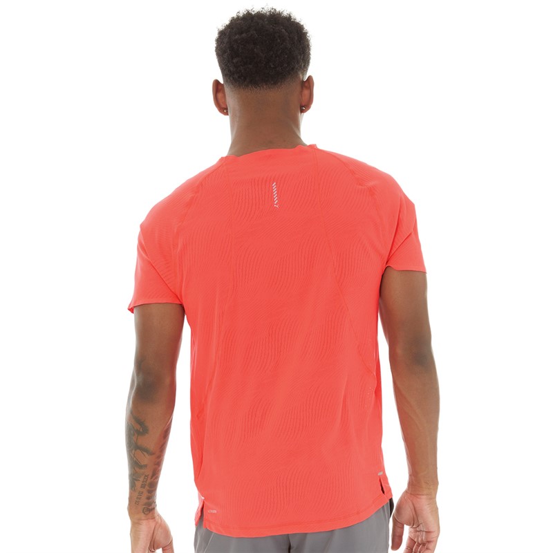 Puma Mens Ultraspun Running T-Shirt Fire Orchid