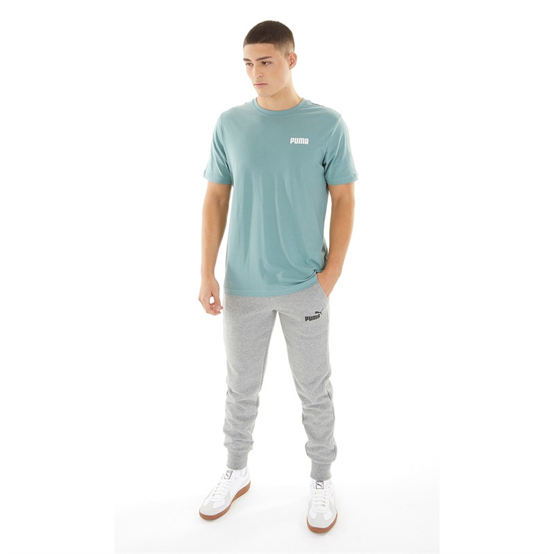 Puma Mens Essentials Small Puma T-Shirt Adriatic