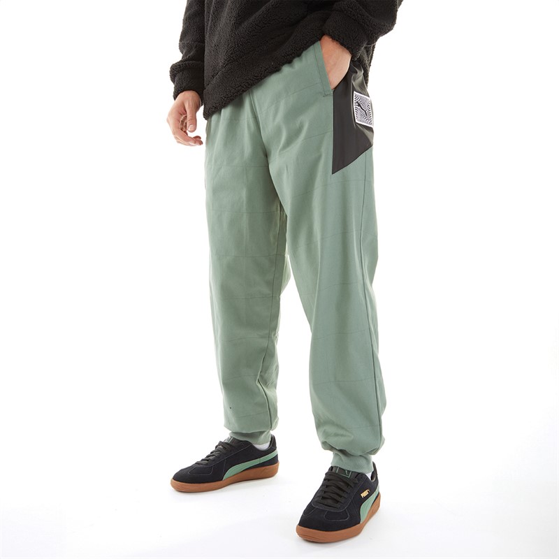 Puma Mens Porsche Legacy Garage Crew Relaxed Pants Eucalyptus