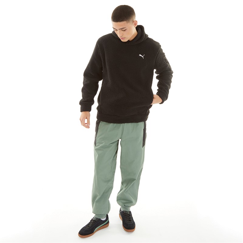 Puma Mens Porsche Legacy Garage Crew Relaxed Pants Eucalyptus