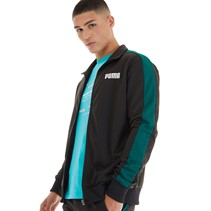 Puma Mens Puma Track Jacket Black/Green