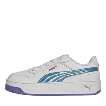 Puma Girls Carina Street Bouncy Sky Trainers White/Lavender