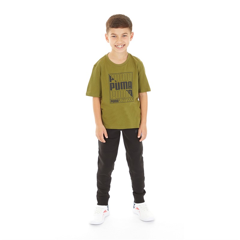 Puma Junior Boys Spacer Joggers Puma Black