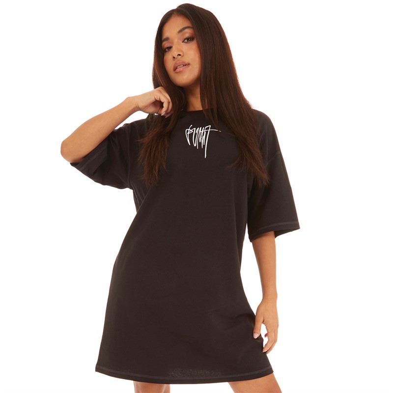 Puma Womens Classics Re:Collection Tee Dress Puma Black