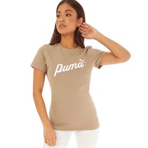 Puma Womens Essentials Logo T-Shirt Oak