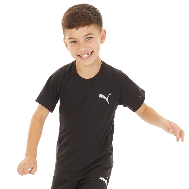 Puma Junior Boys Evostripe T-Shirt Puma Black