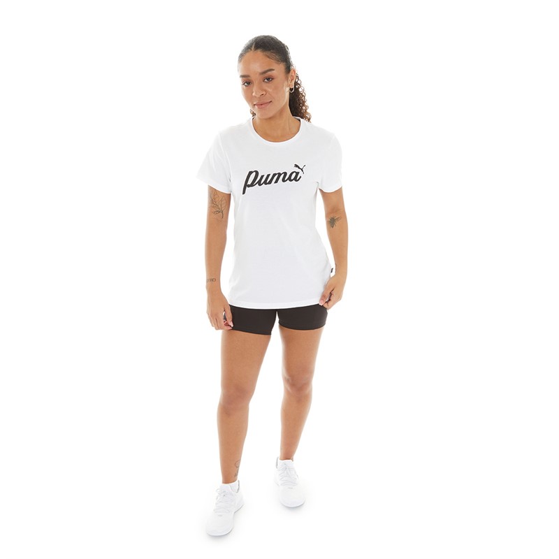 Puma Womens Essentials Logo T-Shirt Puma White