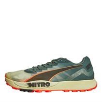 Puma Mens Fast-Trac Apex Nitro Neutral Running Shoes Green/Orange