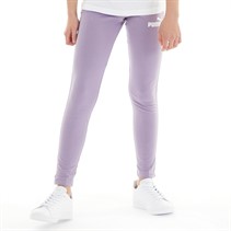 Puma Junior Girls Essentials Tape Leggings Paleplum