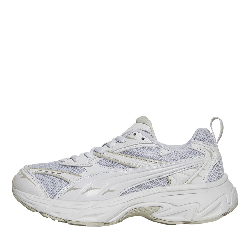 Puma Junior Morphic Base Trainers White/Grey