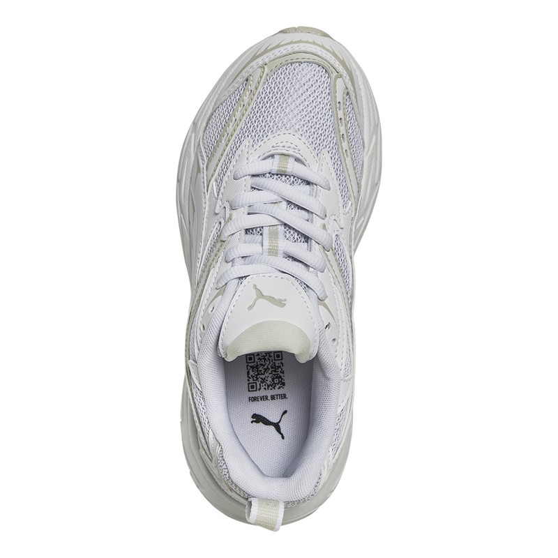 Puma Junior Morphic Base Trainers White/Grey