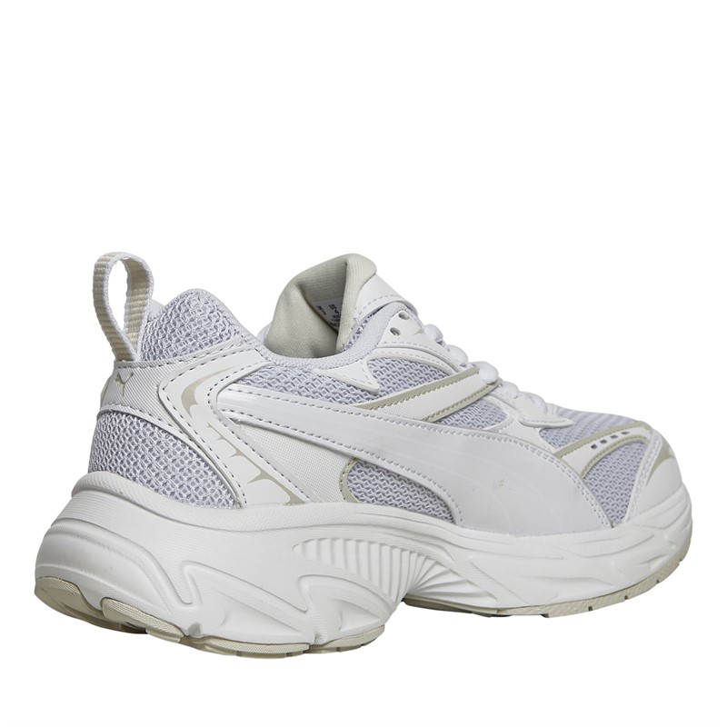 Puma Junior Morphic Base Trainers White/Grey