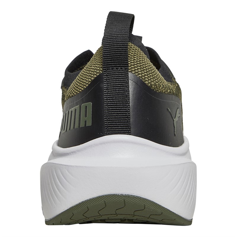 Puma Mens Skyrocket Lite Engineered Neutral Running Shoes Olive/Black