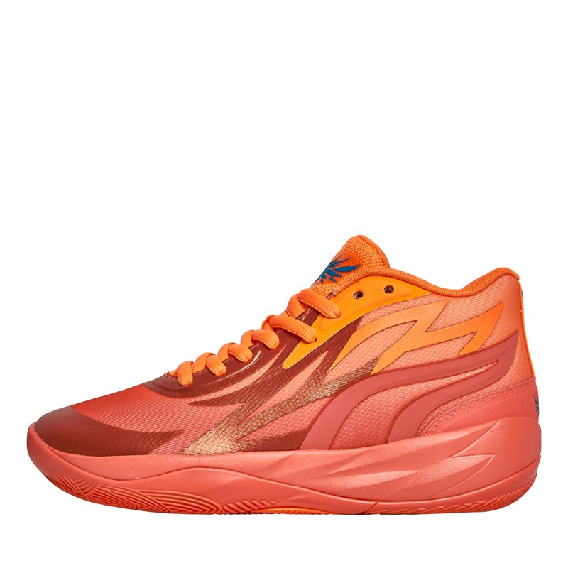 Puma orange basketball shoes on sale