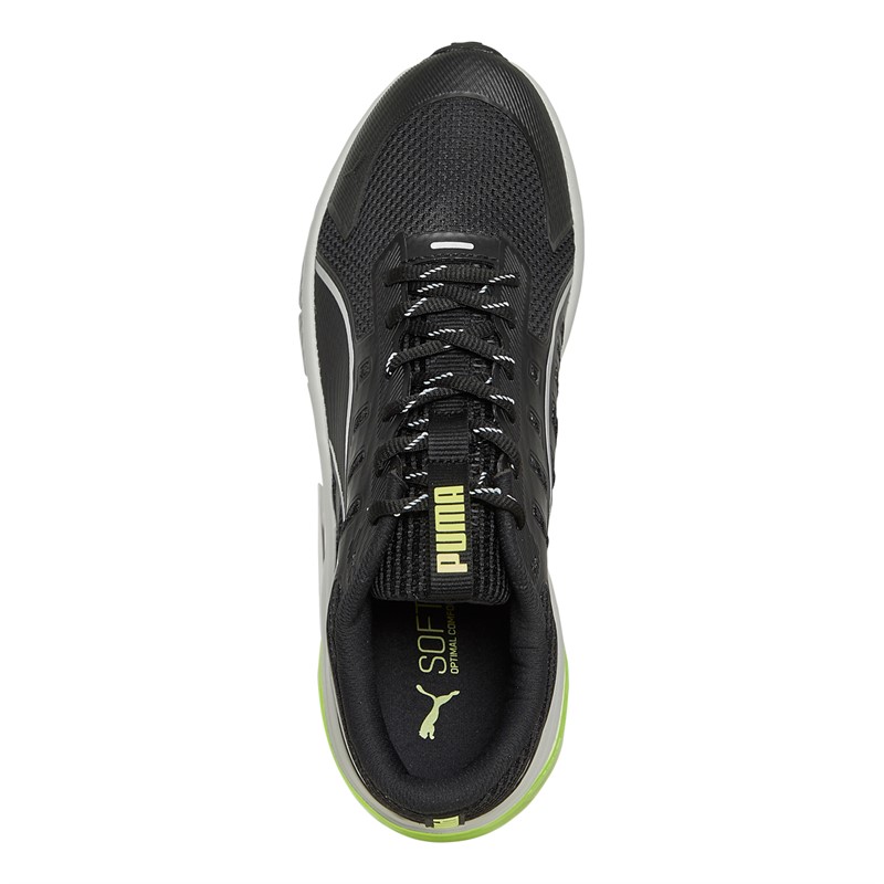 Puma Mens Cell Glare Neutral Running Shoes Black/Yellow