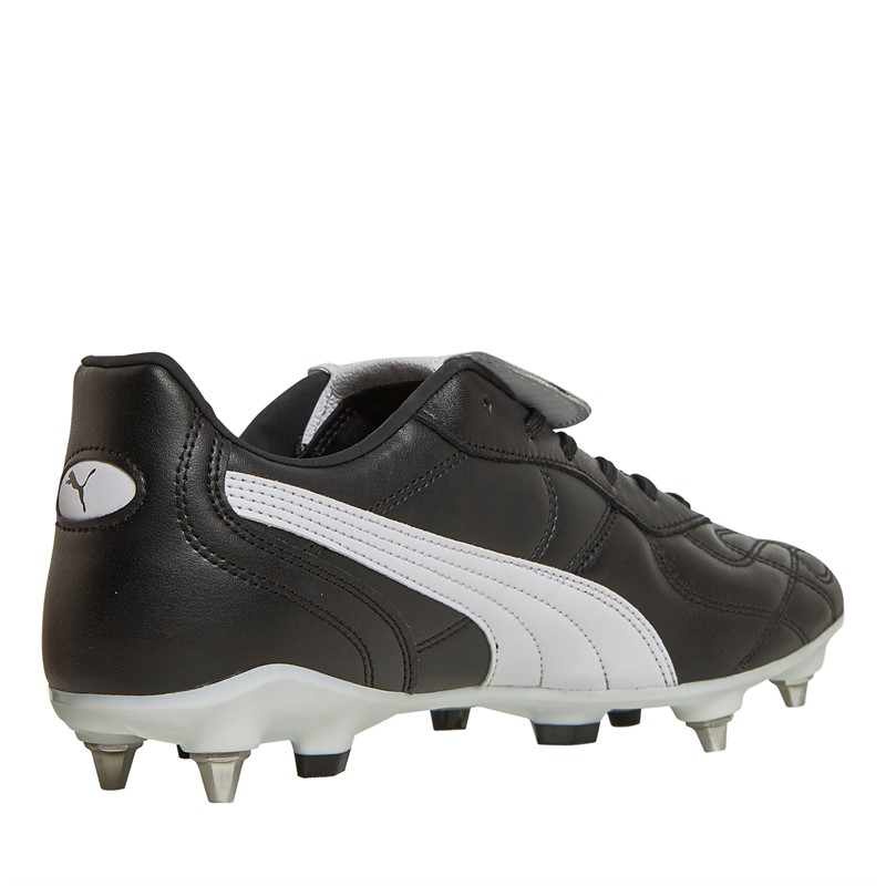 Puma Mens King Cup MXSG Mixed/Soft Ground Football Boots Black/White